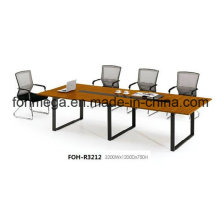 10 Persons Melamine Conference Table with Metal Leg (FOH-R3212)